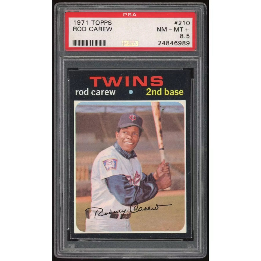 Rod Carew 1971 Topps #210 Baseball Card | PSA 8.5