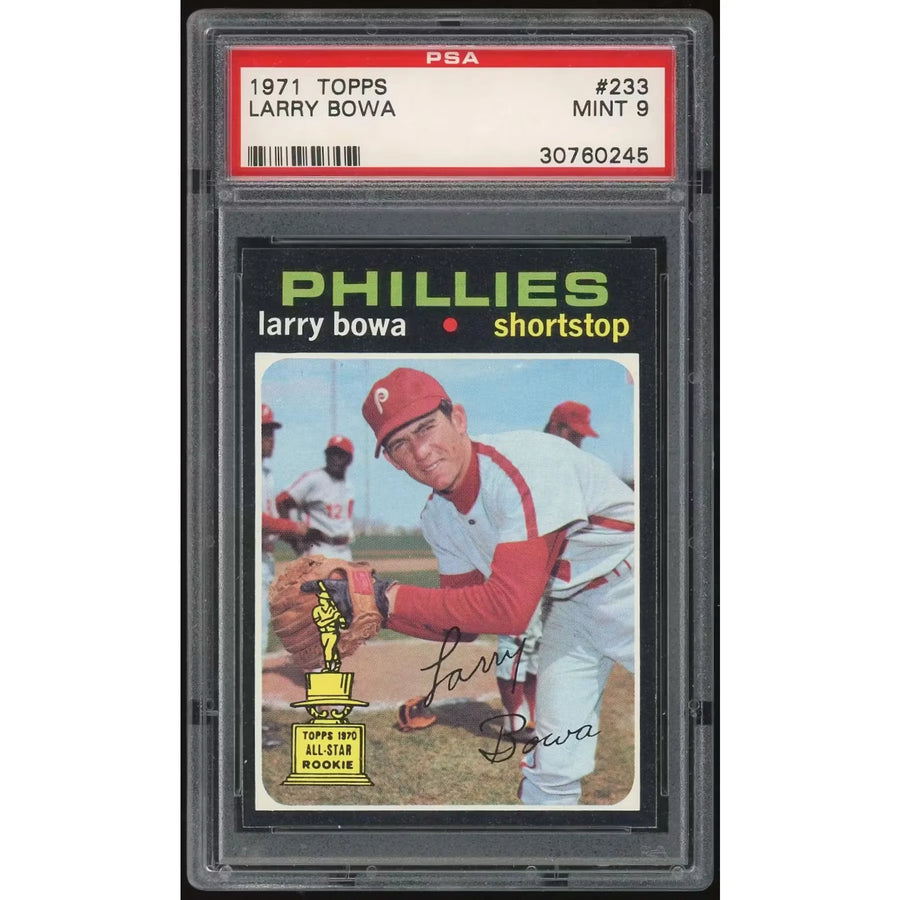 1971 Topps #233 Larry Bowa PSA 9 Rookie Card | Pop 8