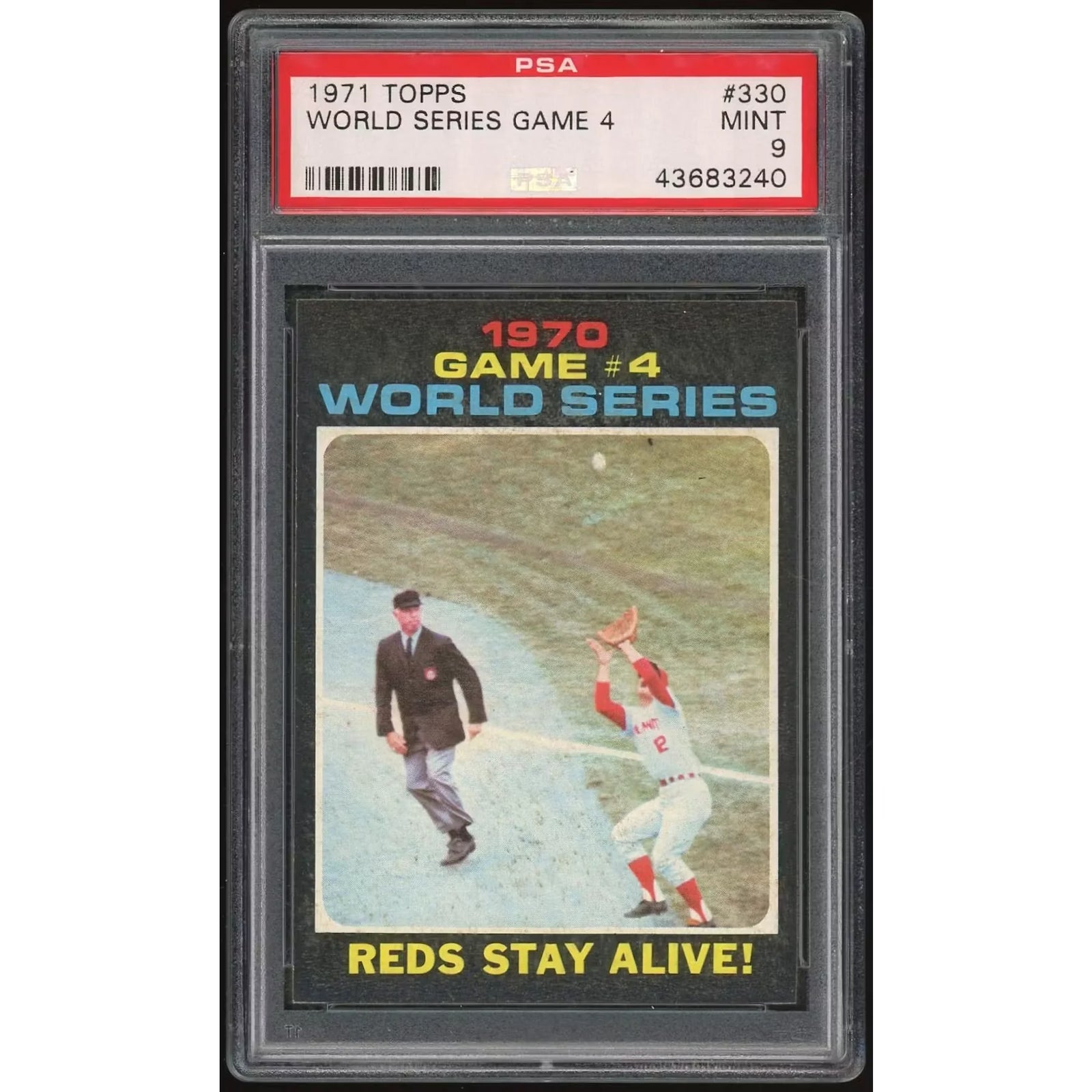 1971 Topps #330 World Series Game 4 | PSA 9