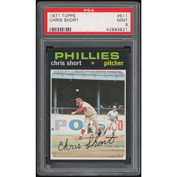 Chris Short 1971 Topps #511 Baseball Card | PSA 9