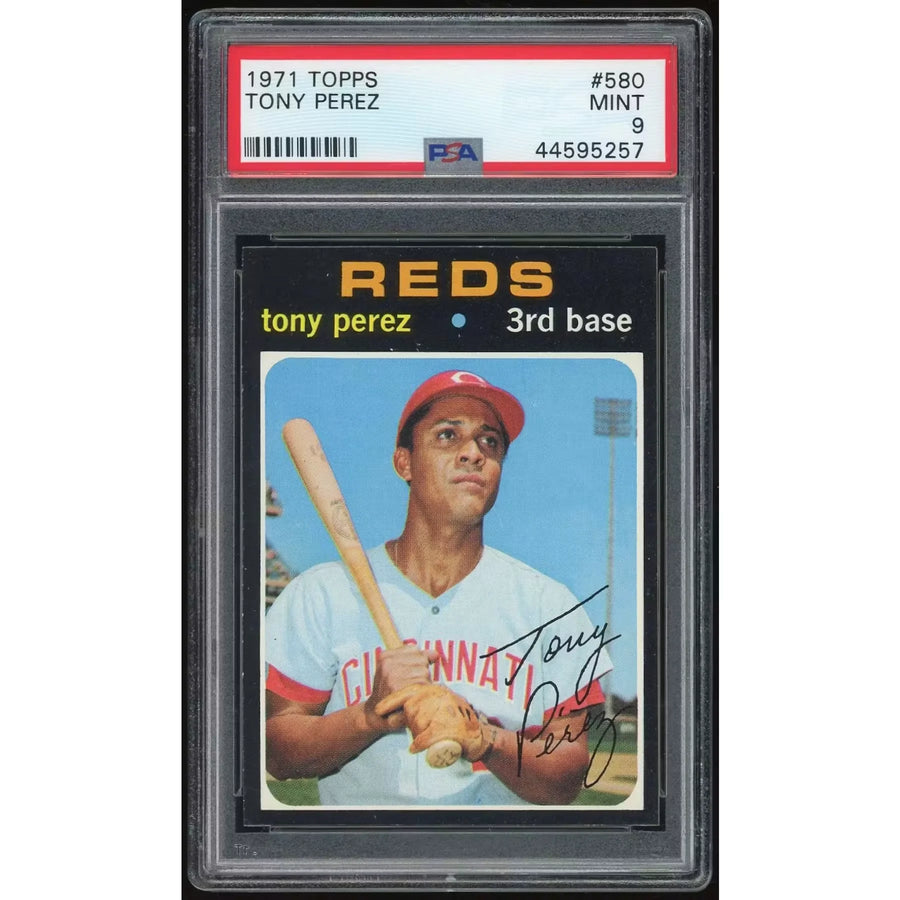 Tony Perez 1971 Topps #580 Baseball Card | PSA 9