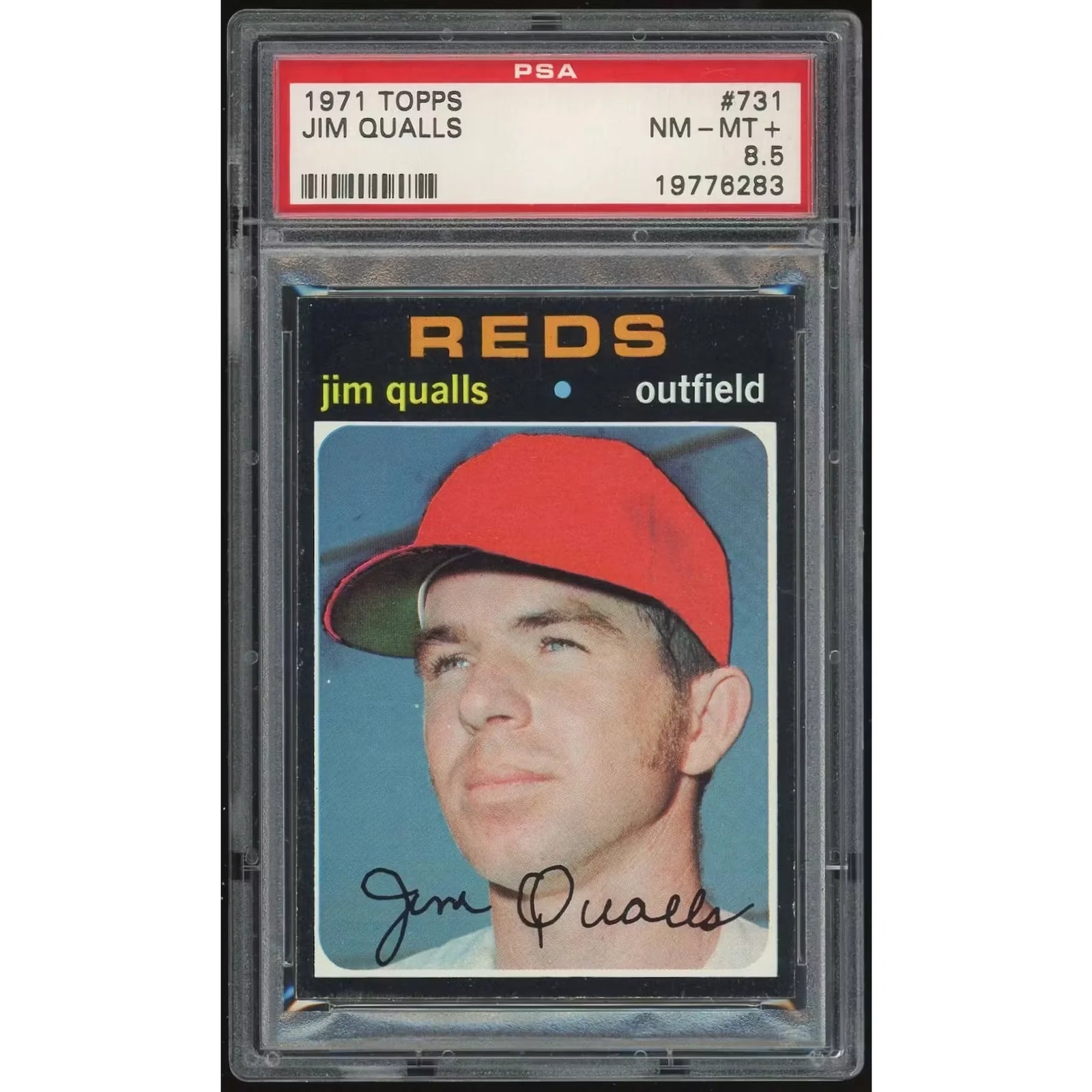 1971 Topps #731 Jim Qualls Baseball Card | PSA 8.5