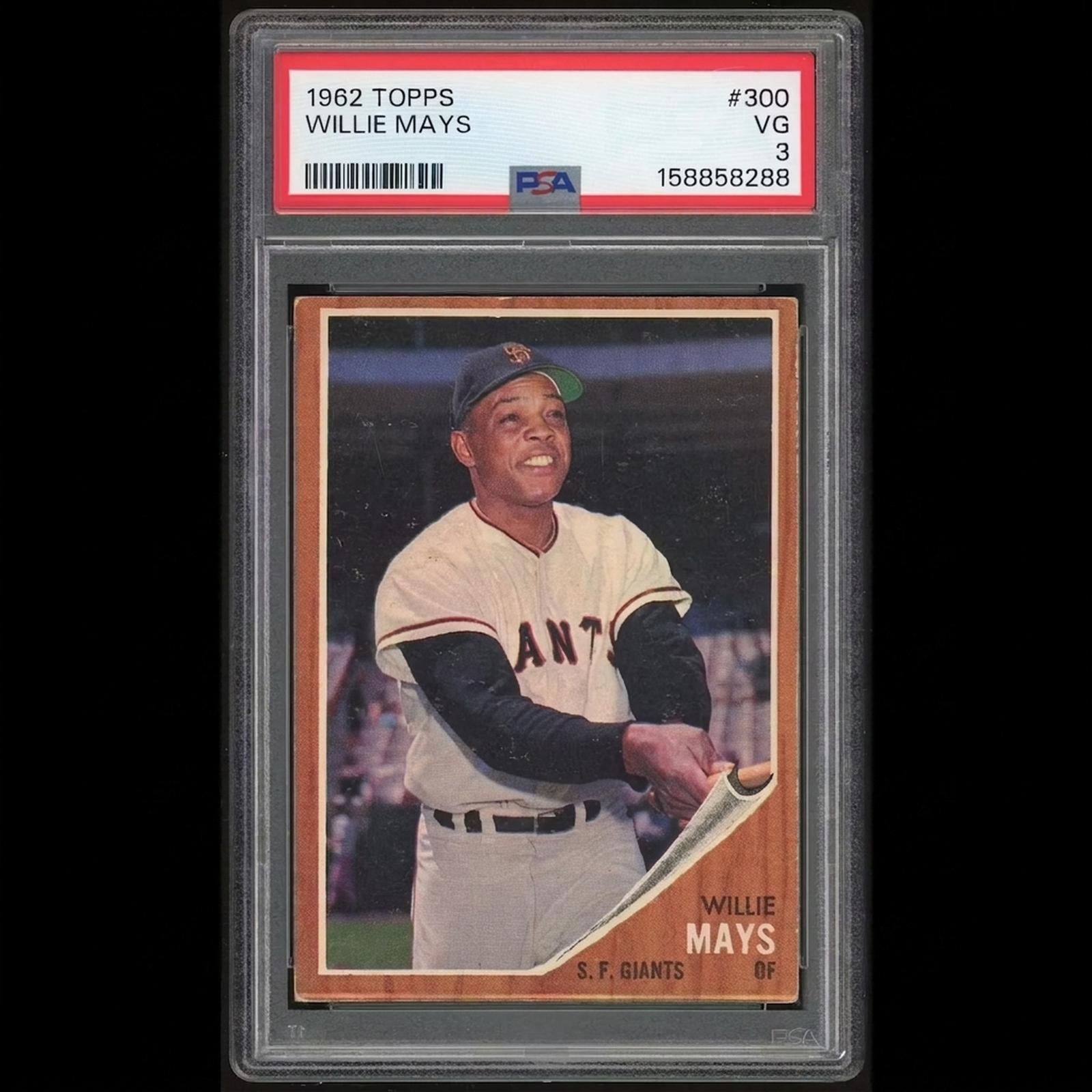 Willie Mays 1962 Topps #300 Baseball Card | PSA 3