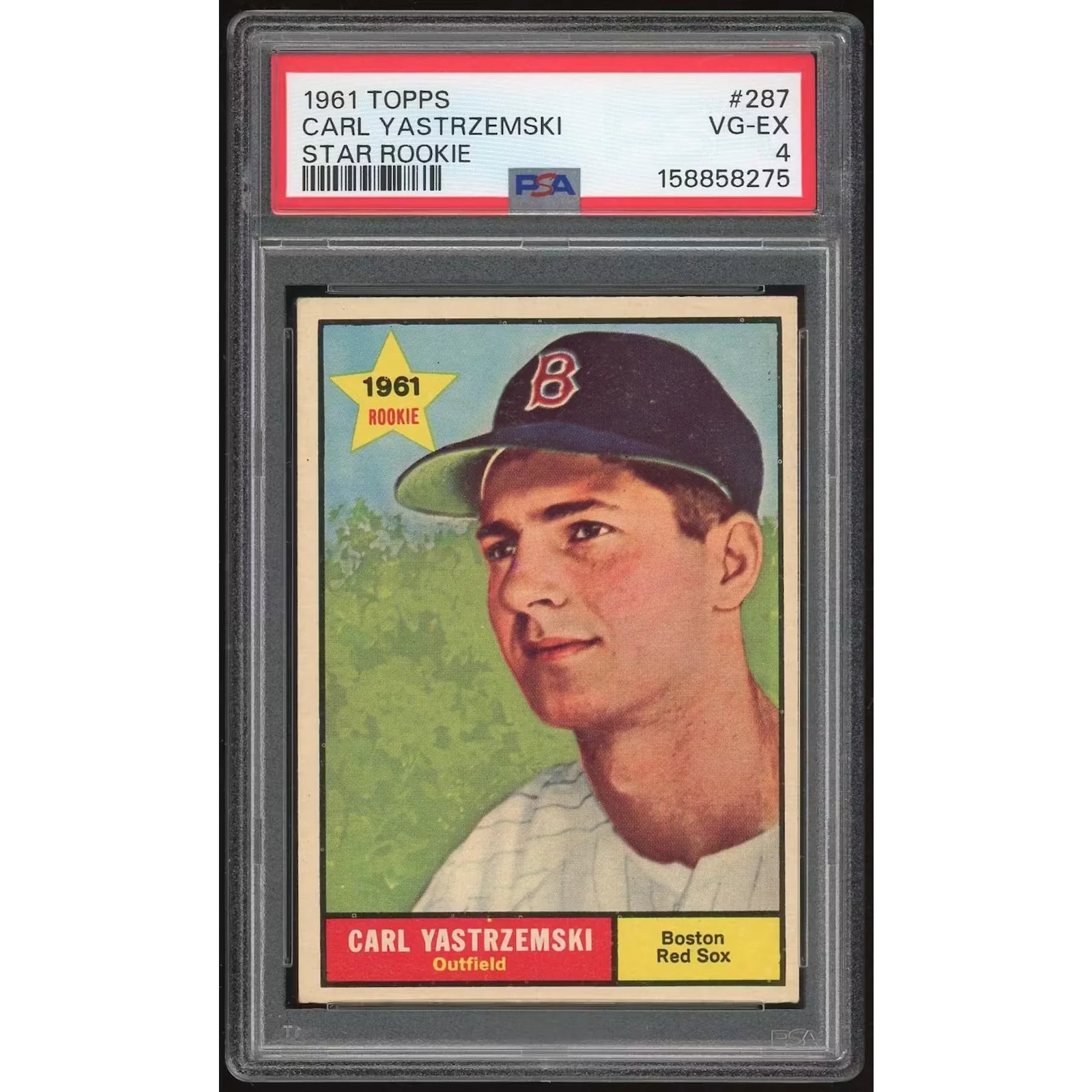 Carl Yastrzemski 1961 Topps #287 Baseball Card | PSA 4