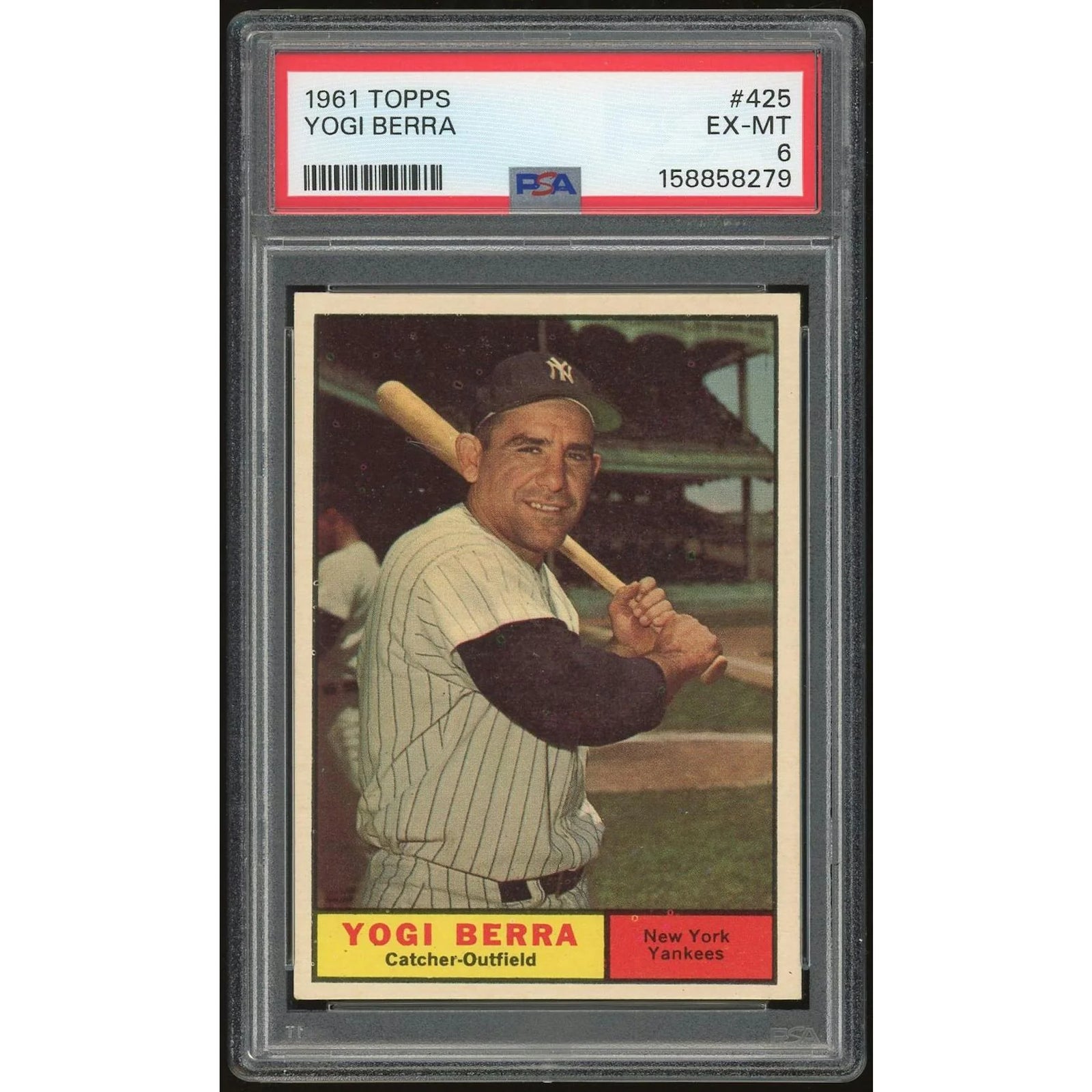 1961 Topps #425 Yogi Berra Baseball Card | PSA 6