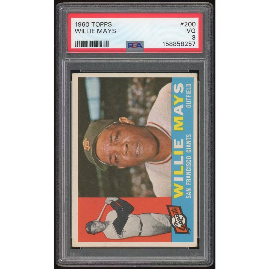 Willie Mays 1960 Topps #200 Baseball Card | PSA 3