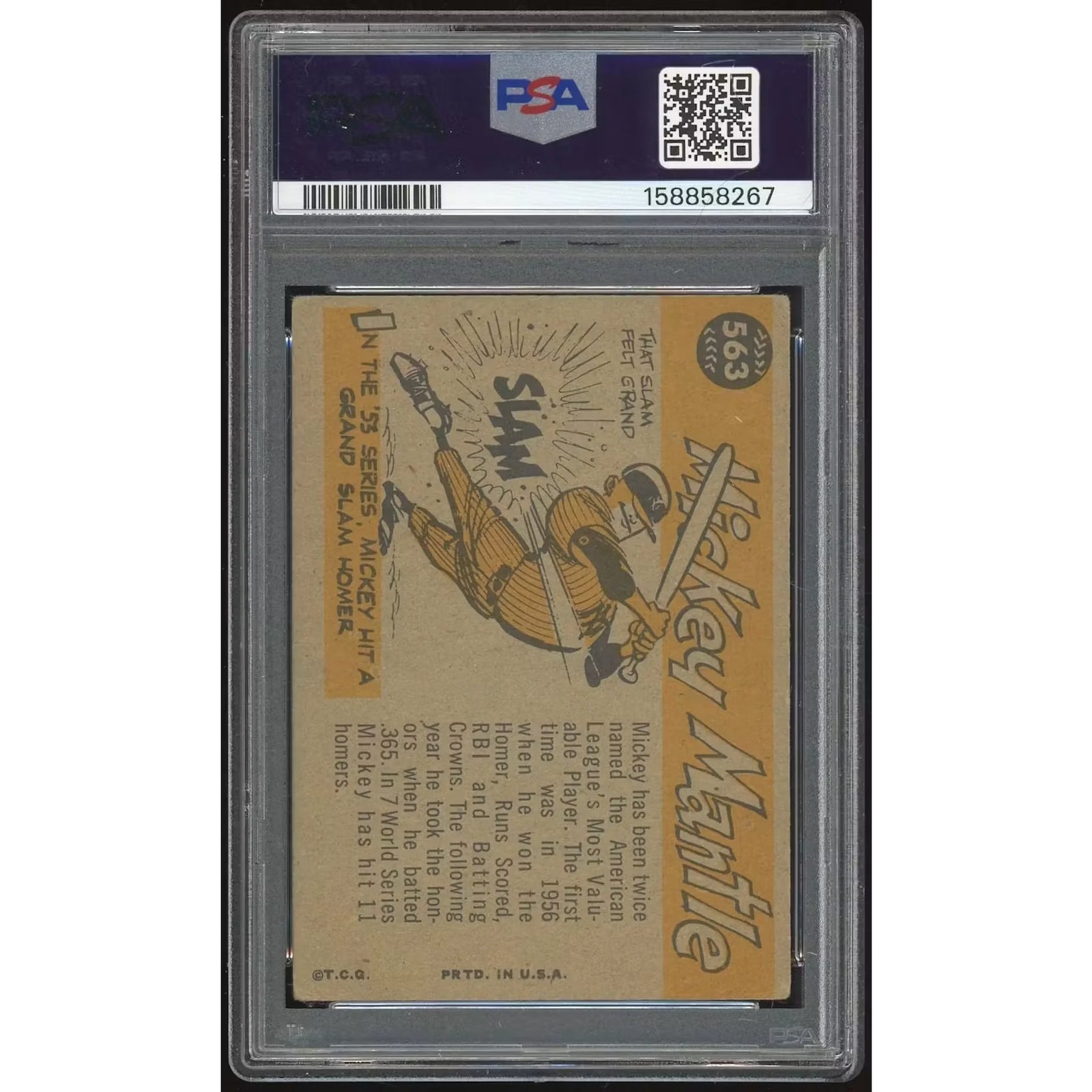 Mickey Mantle 1960 Topps #563 All-Stars Card | PSA 2