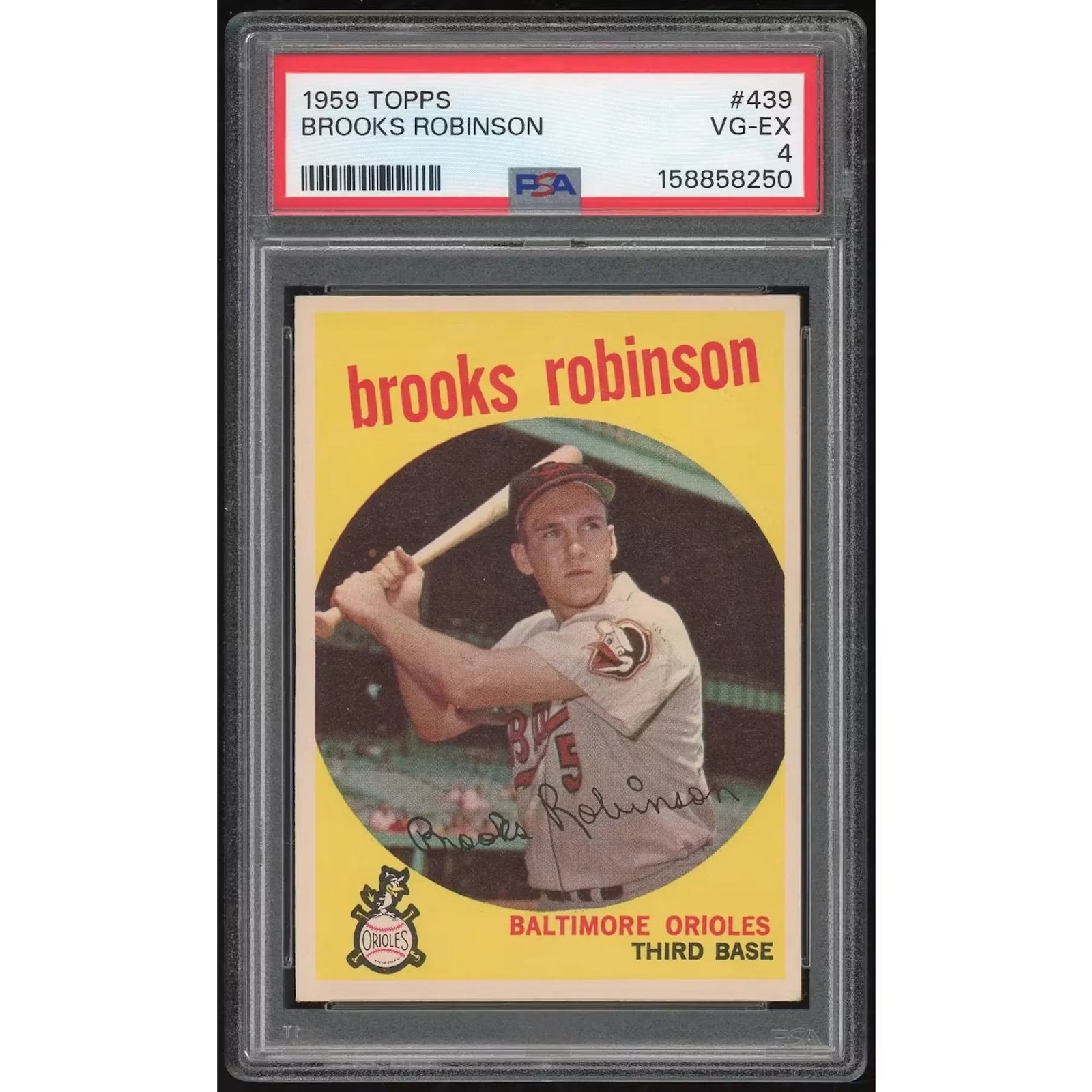 Brooks Robinson 1959 Topps #439 Baseball Card | PSA 4