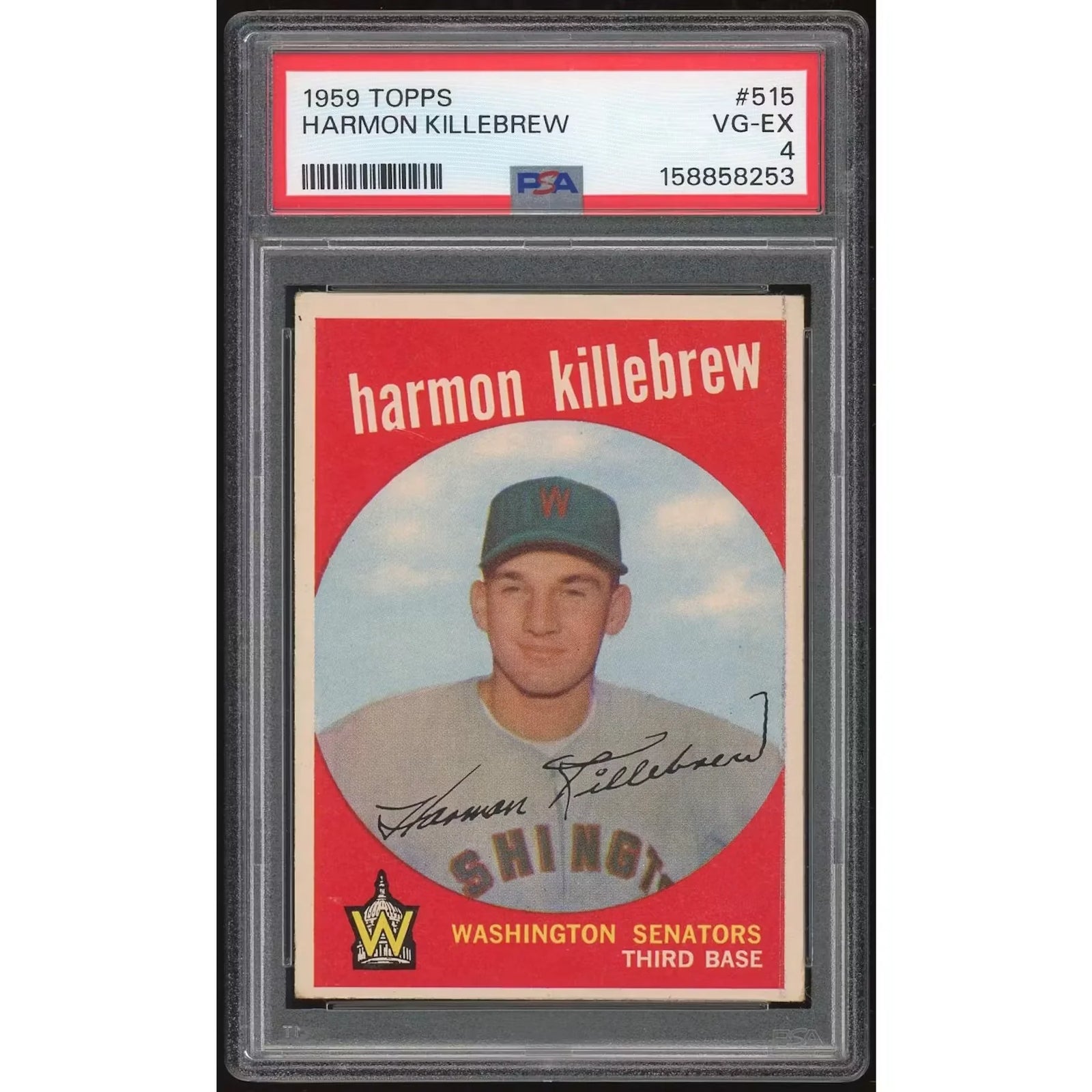 Harmon Killebrew 1959 Topps #515 Baseball Card | PSA 4