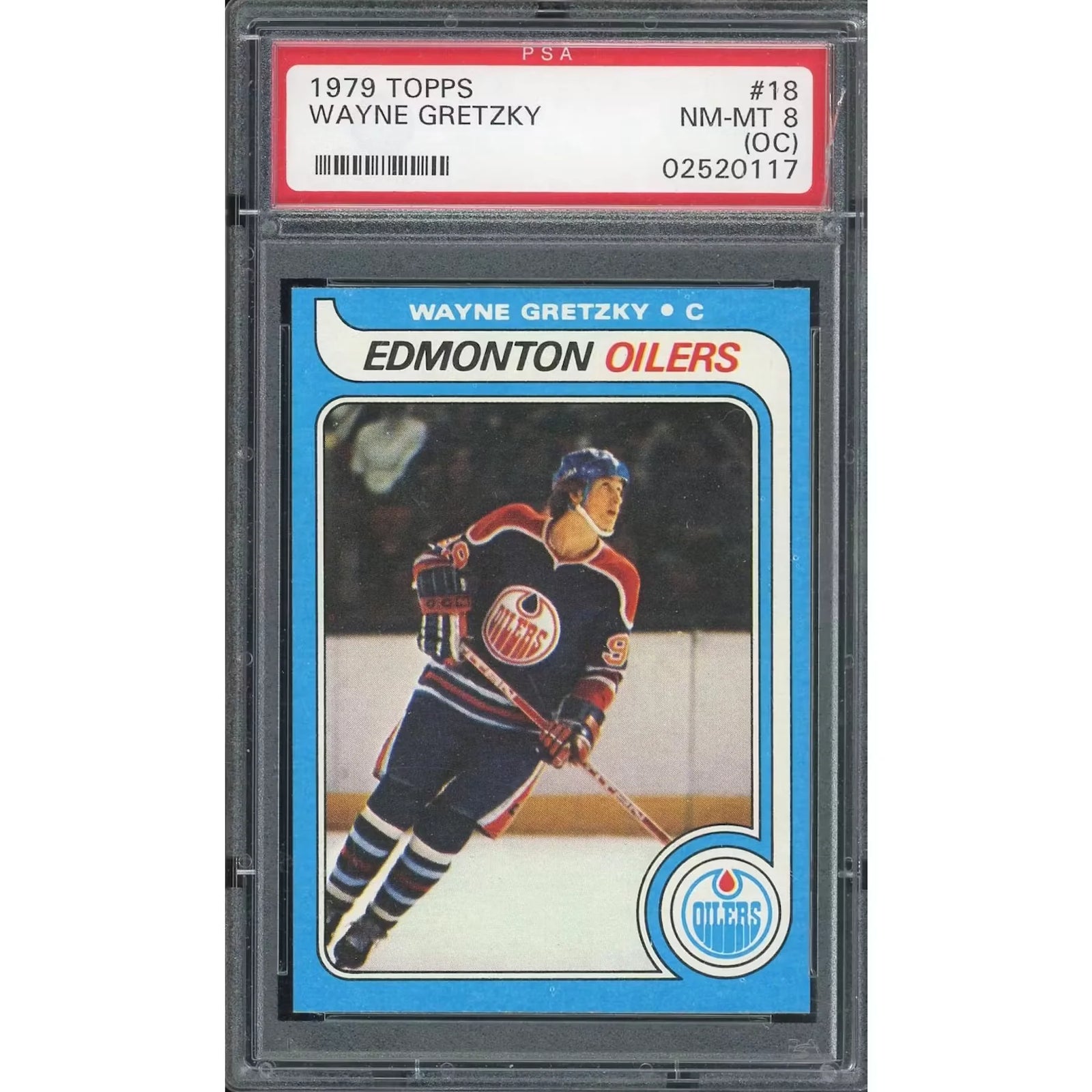 Wayne Gretzky 1979-80 Topps #18 Rookie Card | PSA 8 OC
