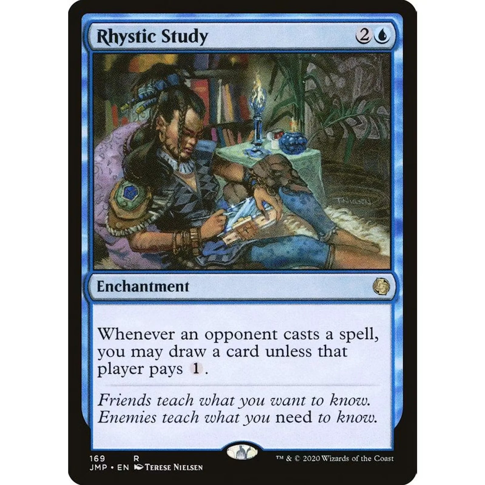 Rhystic Study Magic the Gathering Card | Jumpstart Near Mint