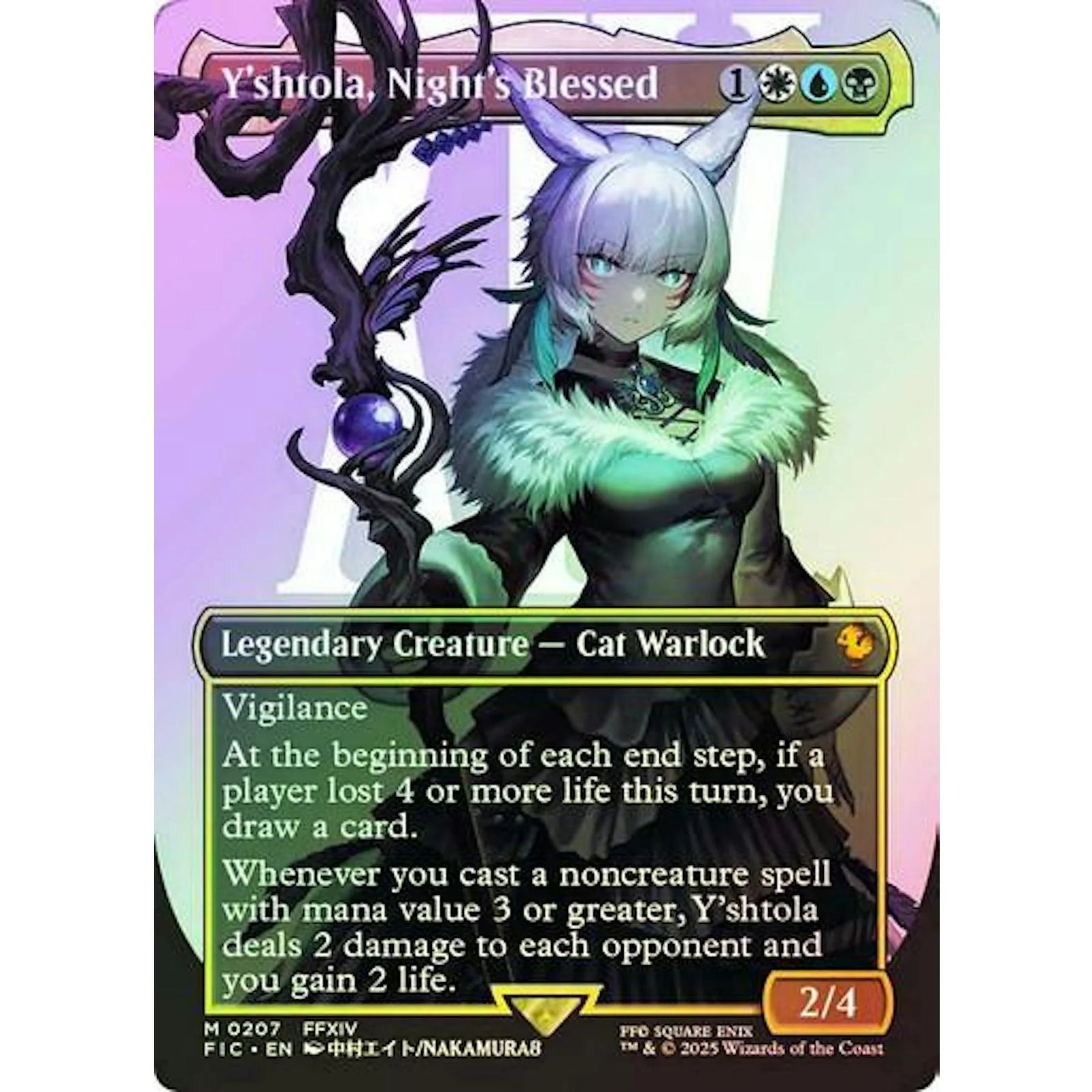 Magic the Gathering Y'shtola Night's Blessed Borderless FOIL 207 | Near Mint