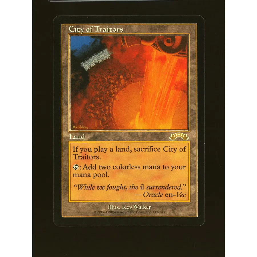 City of Traitors Magic the Gathering Card | Exodus Rare Near Mint