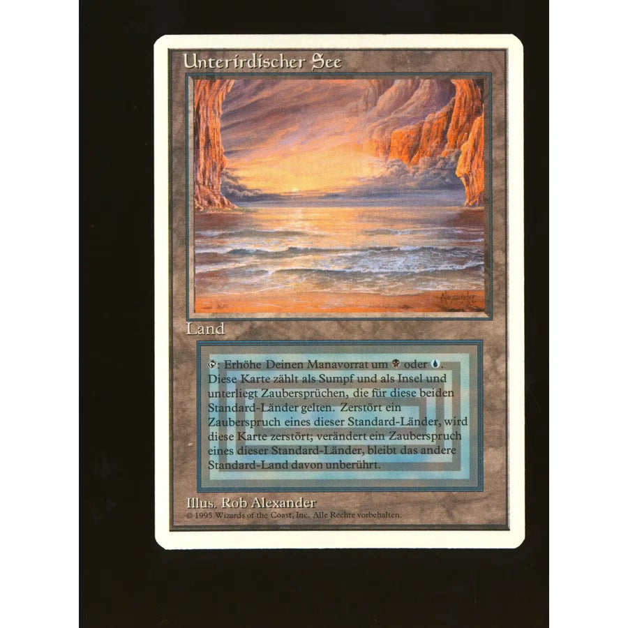 Magic the Gathering Underground Sea | German Revised 3rd Edition Near Mint