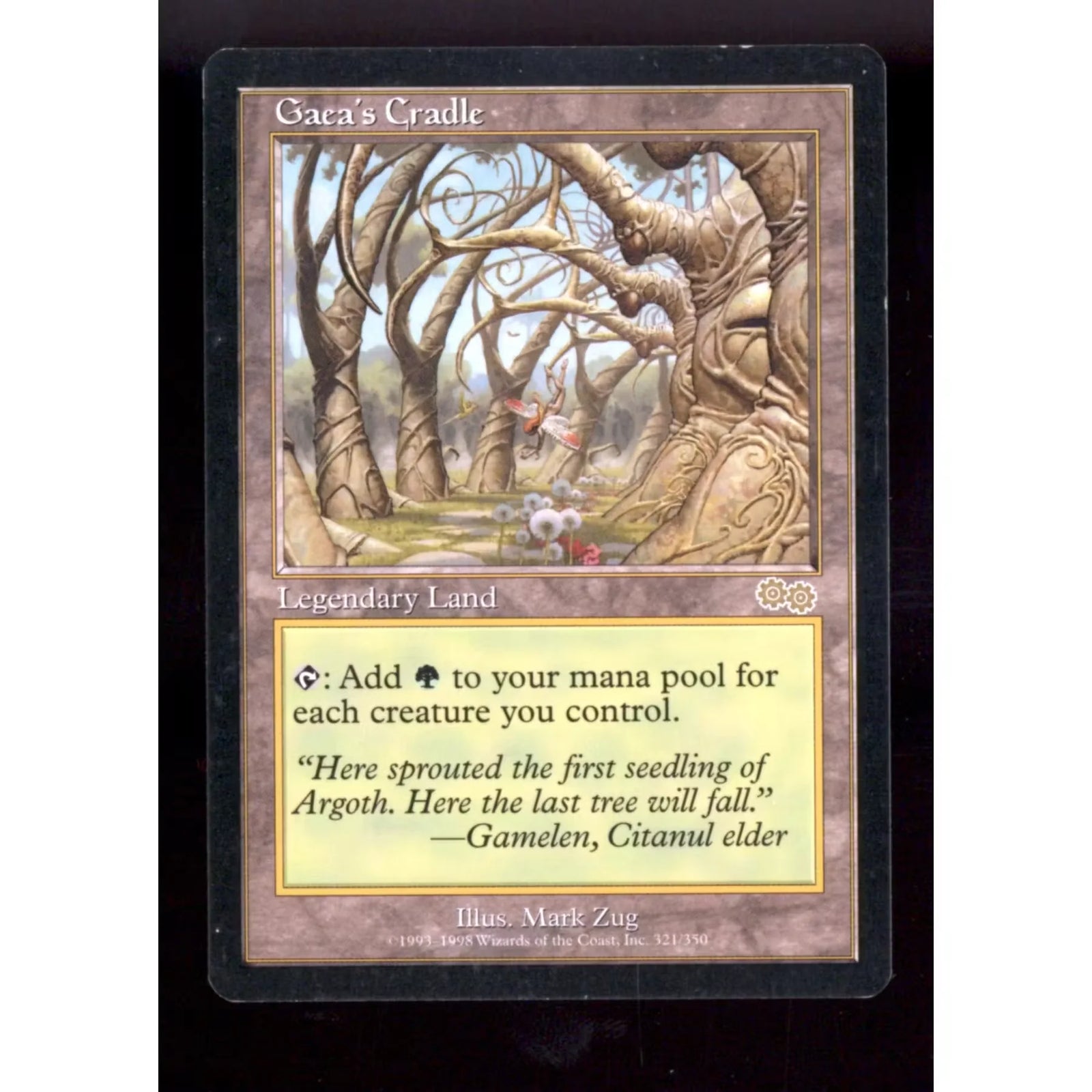 Gaea's Cradle Magic the Gathering Urza's Saga | Light Play