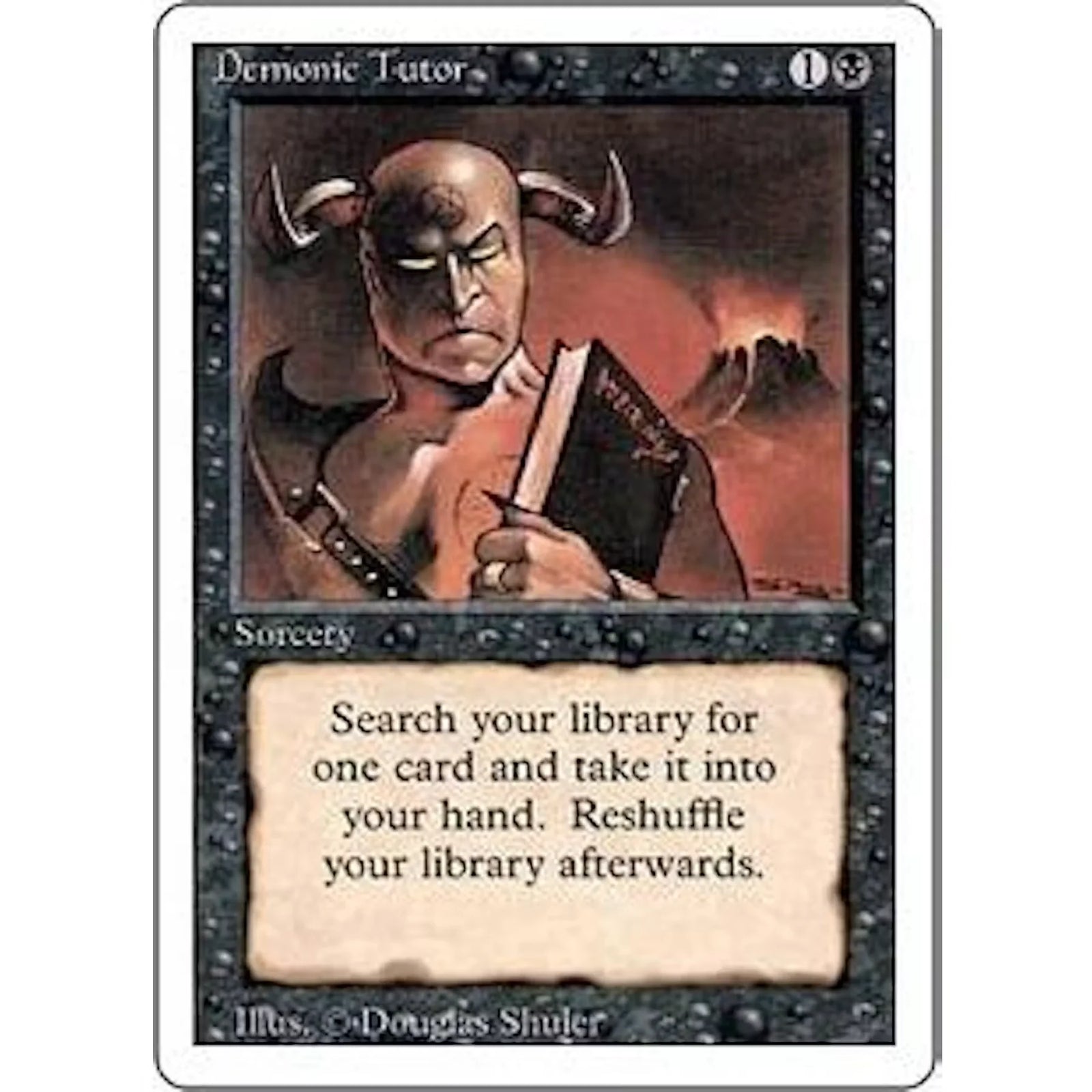 Magic the Gathering Demonic Tutor | 3rd Edition Revised Single