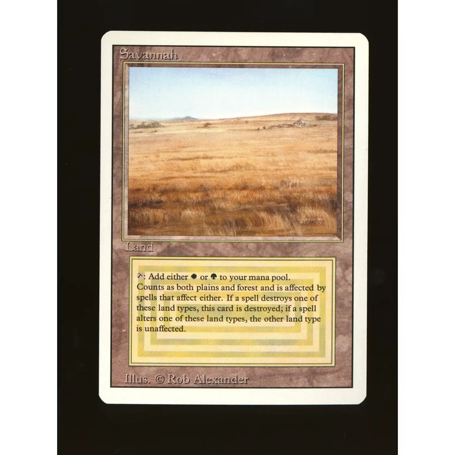 Magic the Gathering Savannah | 3rd Edition Revised Near Mint