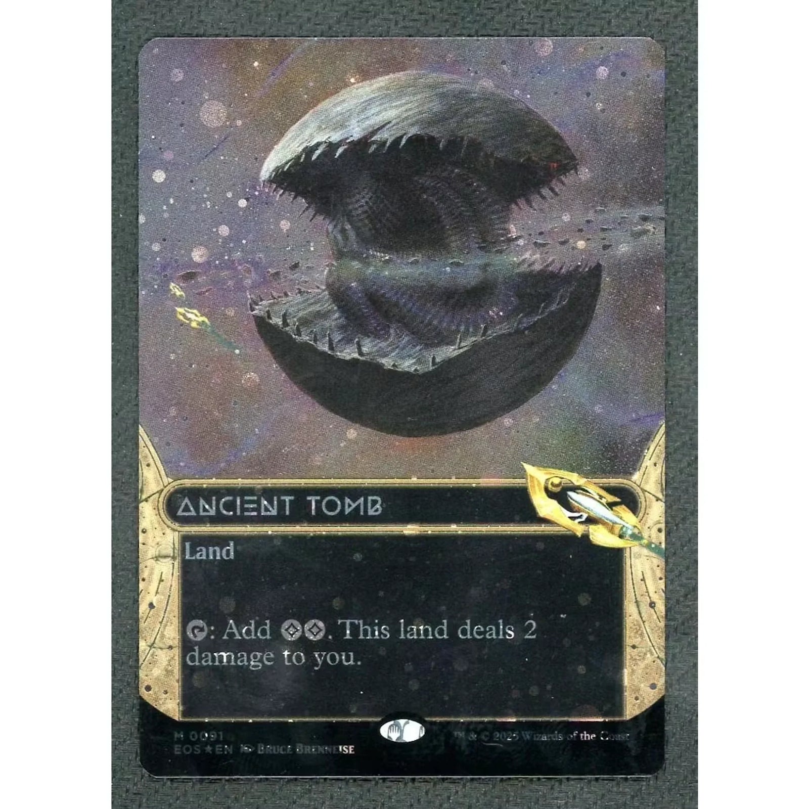 Magic: The Gathering Ancient Tomb Borderless Galaxy Foil | 2025 #0091