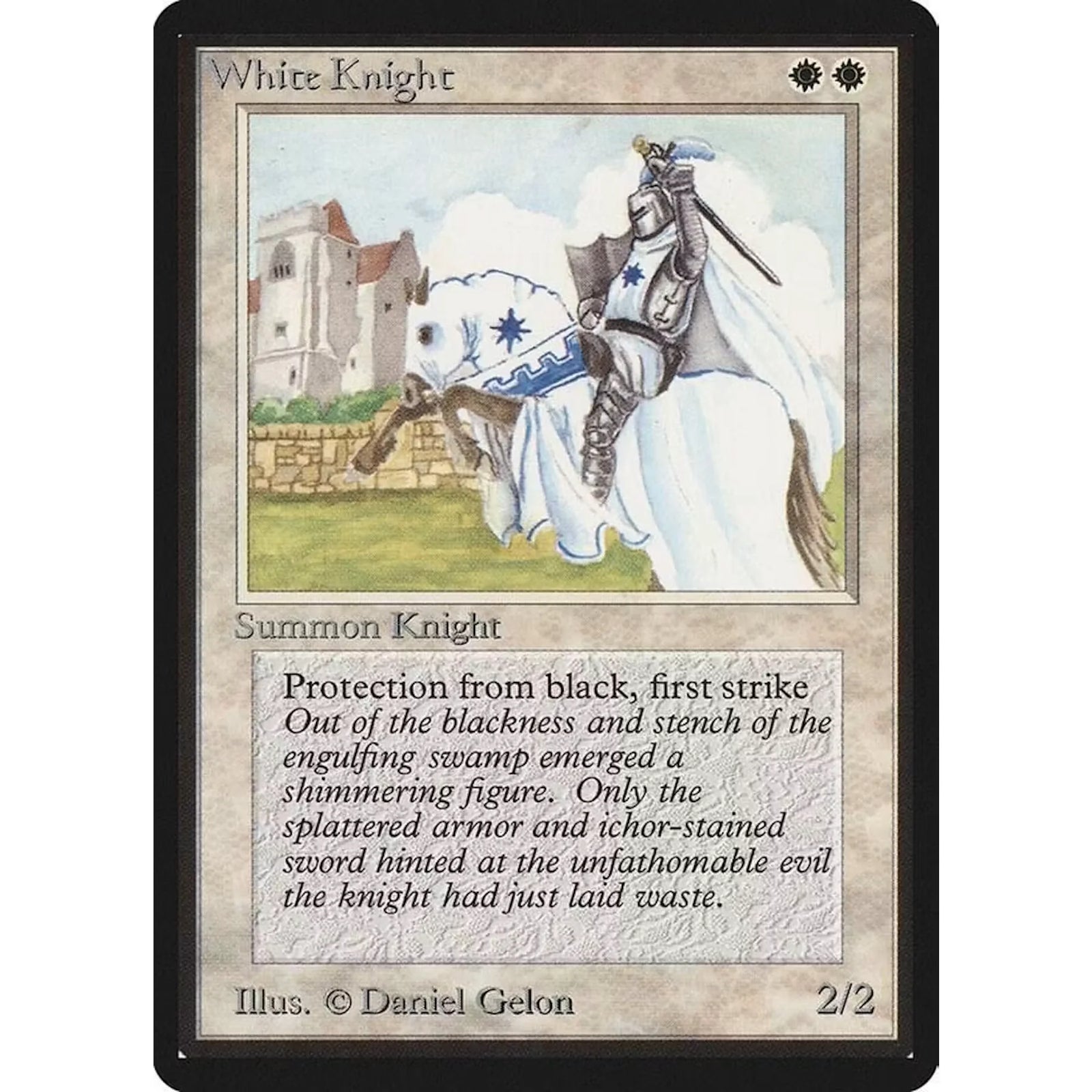 Magic the Gathering Beta White Knight | Light Play Single