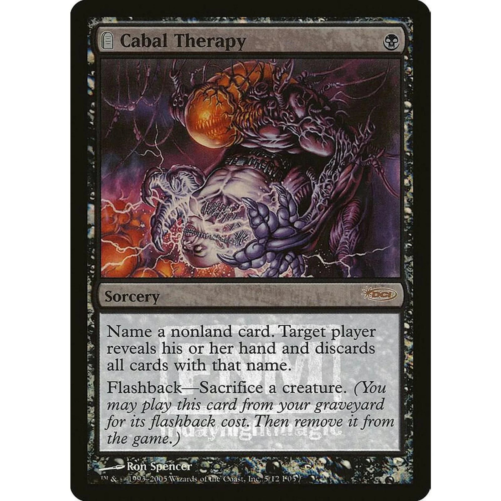 Magic the Gathering Cabal Therapy | DCI FNM Promo Foil