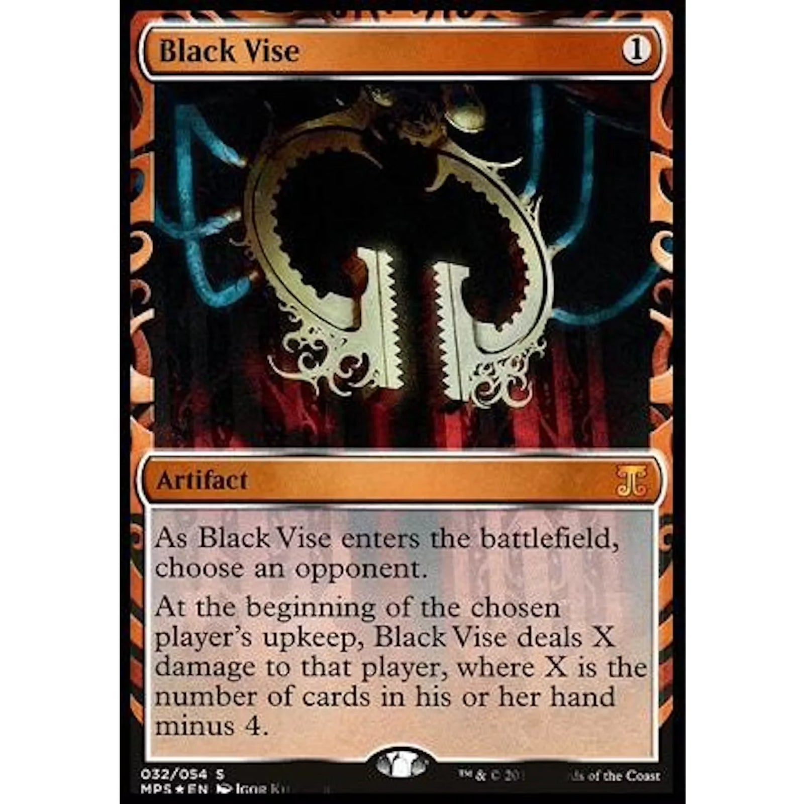 Magic the Gathering Black Vise | Kaladesh Inventions FOIL