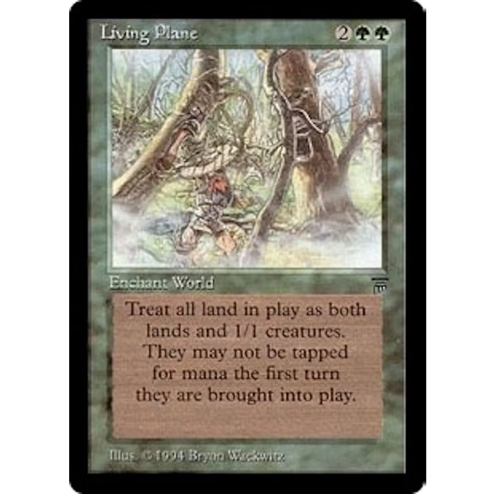 Living Plane Magic the Gathering Legends | Rare World Enchantment