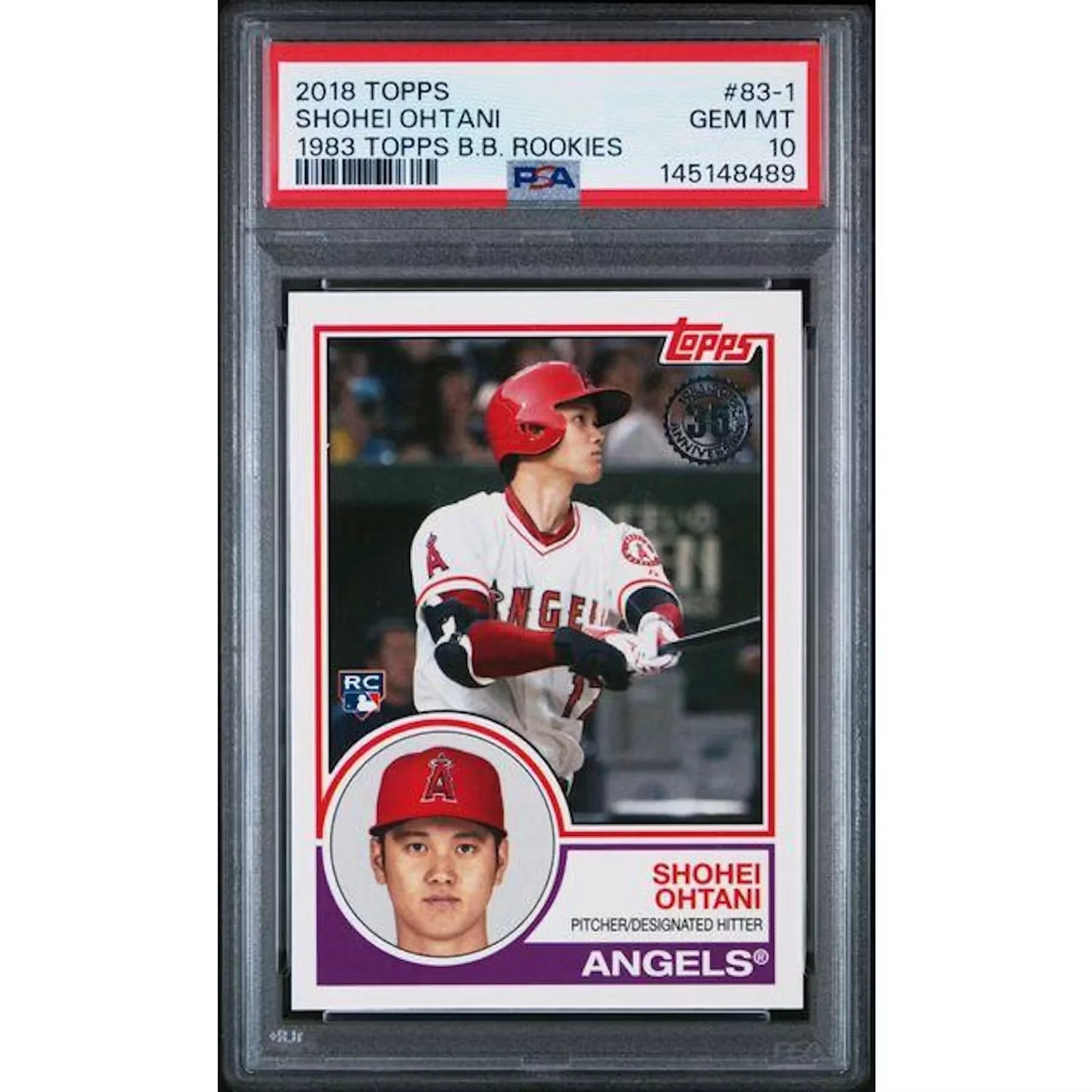 2018 Shohei Ohtani 1983 Baseball Rookies Card #83-1 | PSA 10