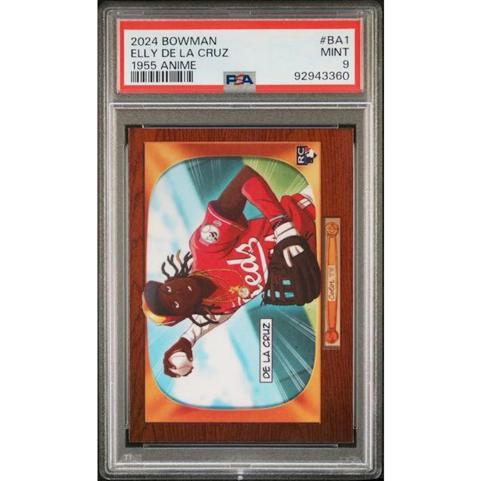 Elly De La Cruz 2024 Bowman Rookie Anime Card #BA-1 | PSA 9