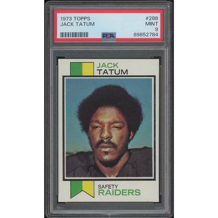 Jack Tatum 1973 Topps Football #288 Rookie Card | PSA 9 Mint