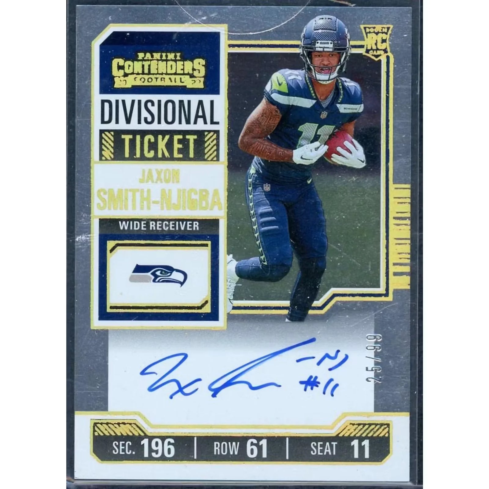 Jaxson Smith-Njigba 2023 Panini Contenders Rookie Auto |/99