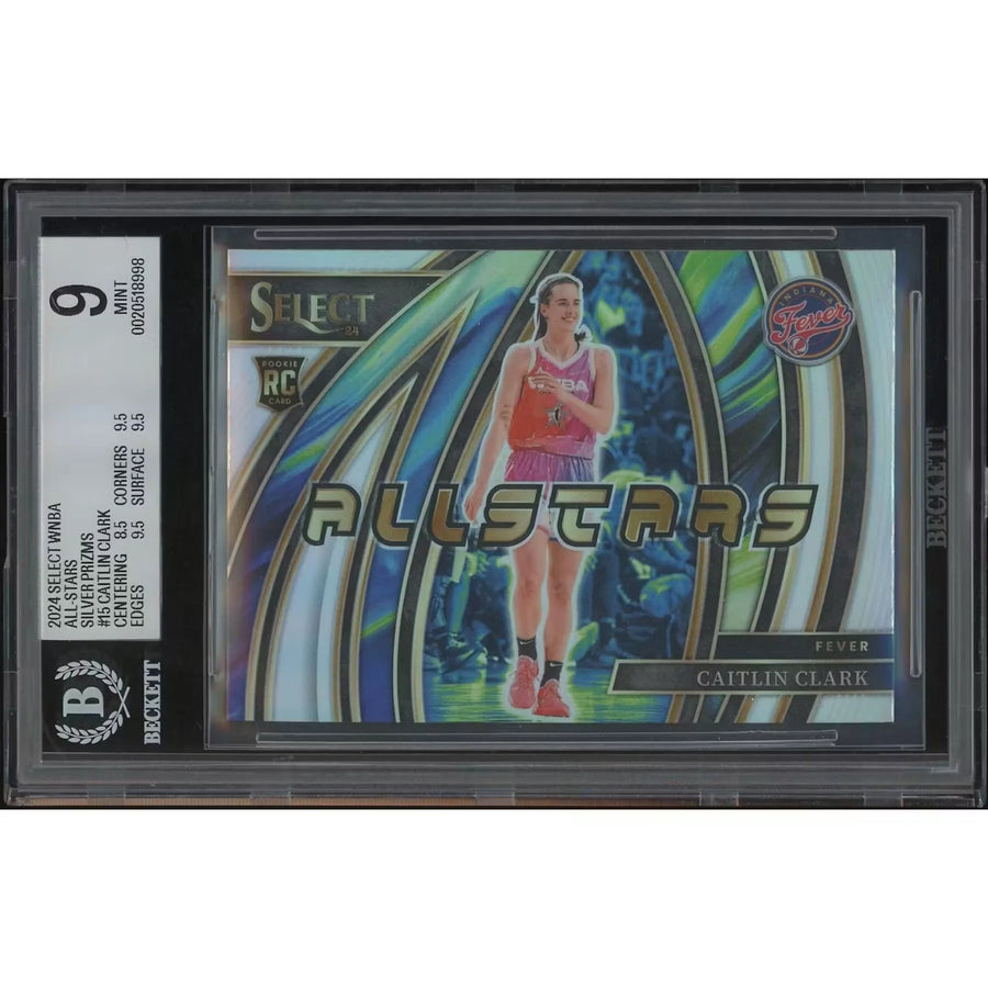 Caitlin Clark 2024 Select WNBA #15 Silver All-Stars Rookie | BGS 9