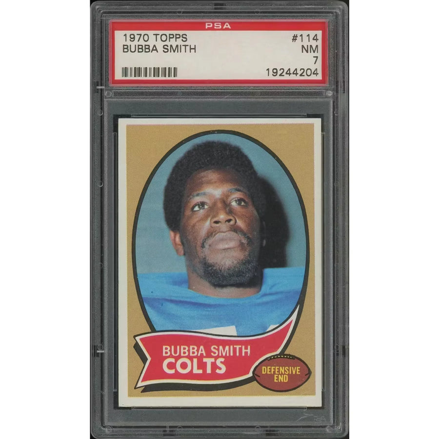 Bubba Smith 1970 Topps Football Rookie Card #114 | PSA 7 NM