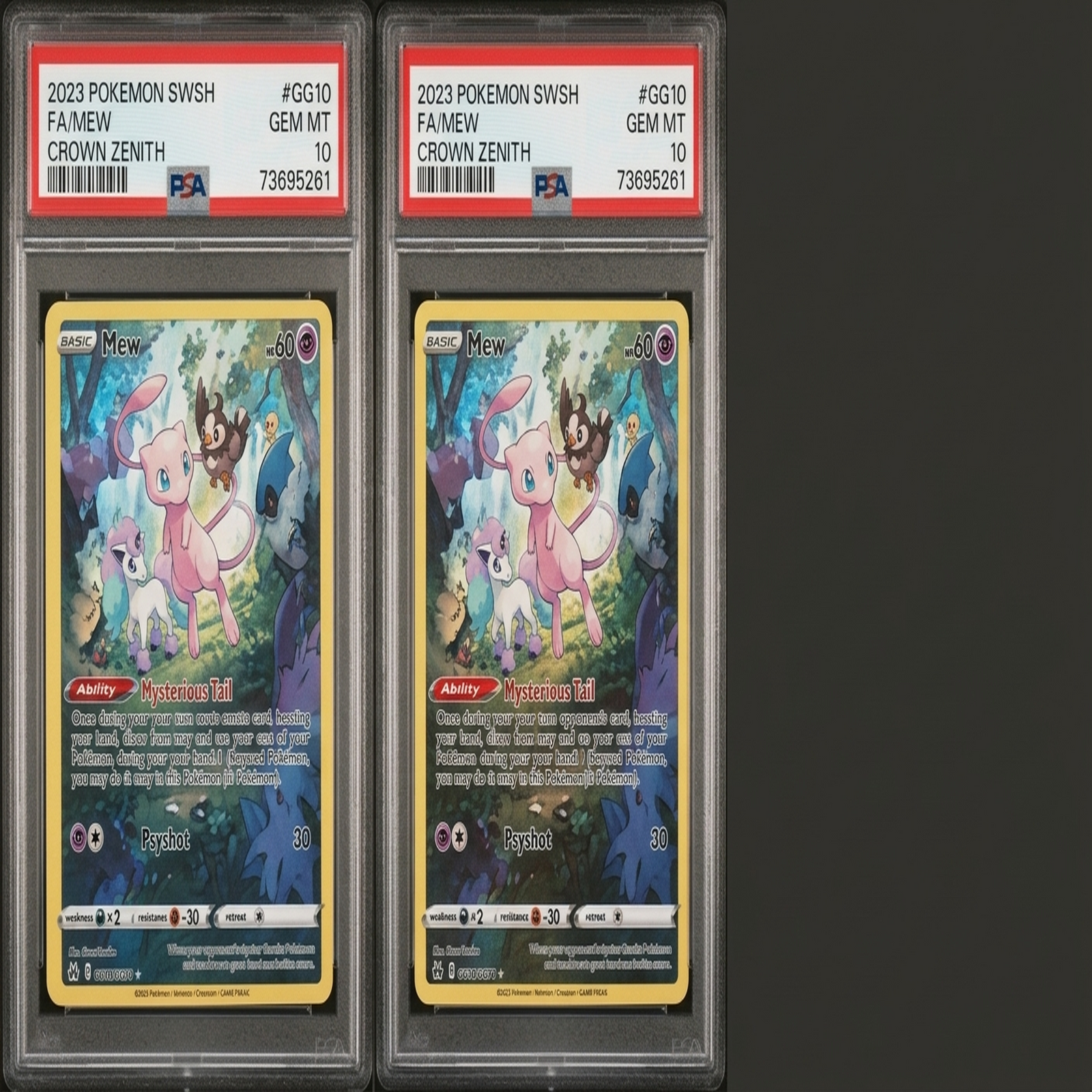 2023 Pokemon Crown Zenith Mew Full Art #GG10 | PSA 10