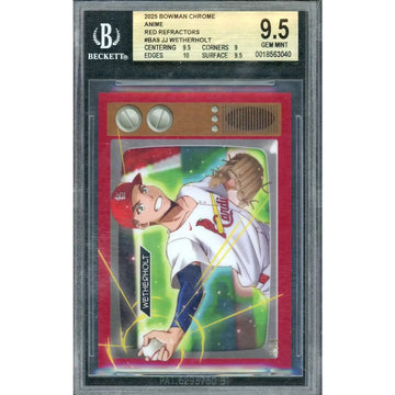 JJ Wetherholt 2025 Bowman Chrome Anime Red Card | BGS 9.5 #BA-9