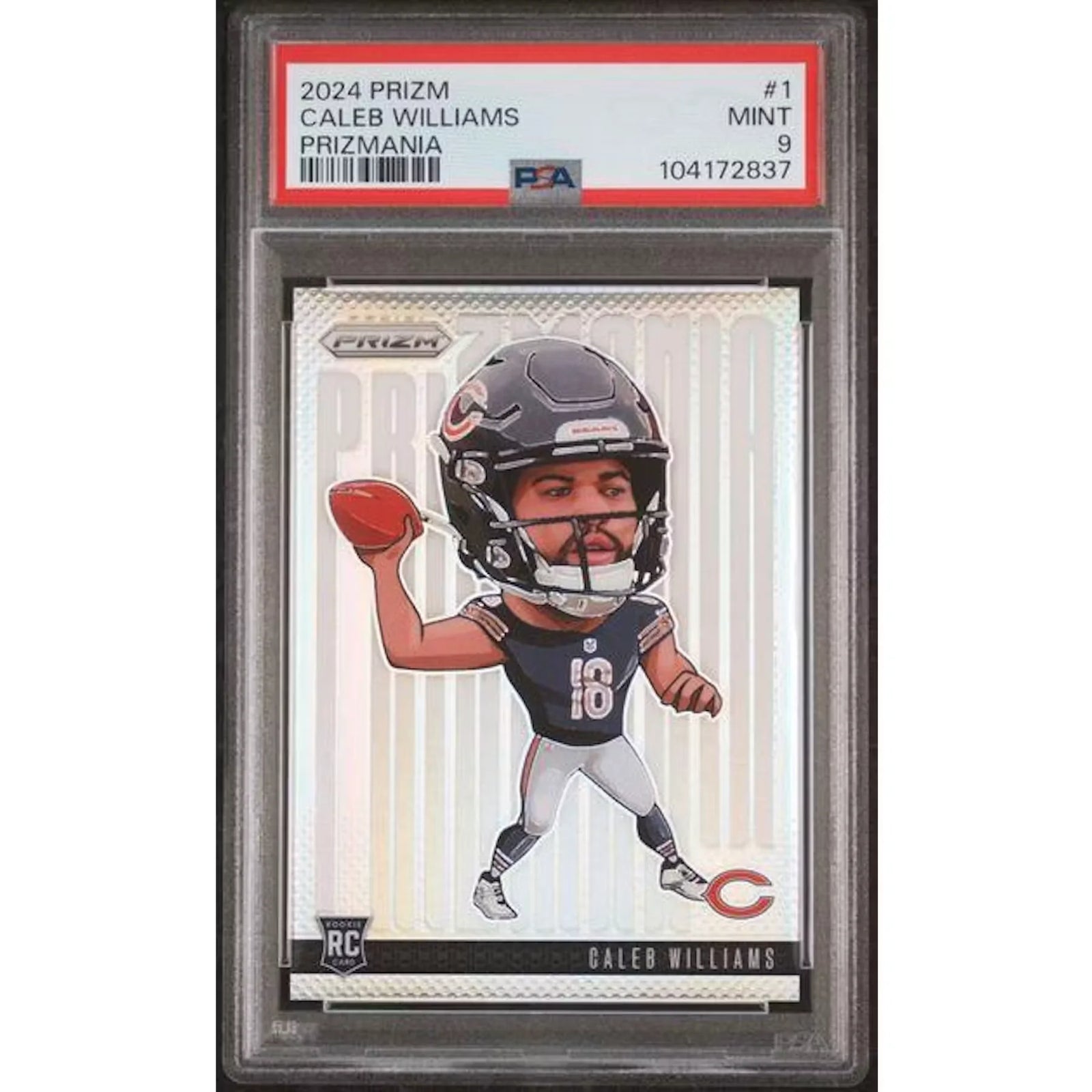 Caleb Williams 2024 Panini Prizm Prizmania Rookie Card #1 | PSA 9
