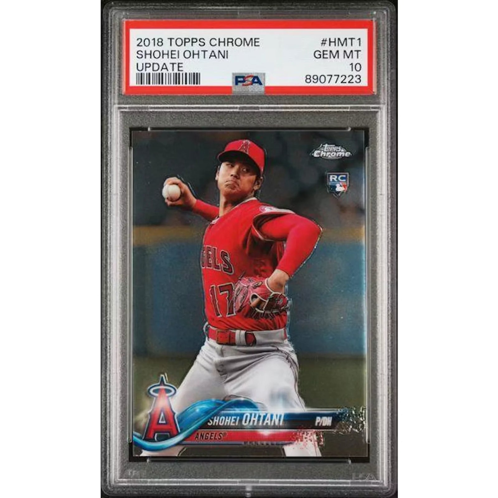 2018 Topps Chrome Update Shohei Ohtani Rookie #HMT1 PSA 10 - D4