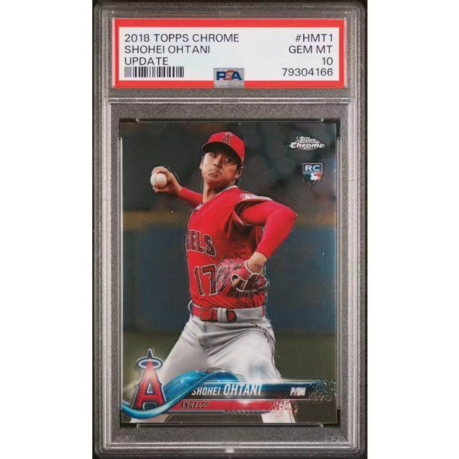 2018 Topps Chrome Update Shohei Ohtani Rookie #HMT1 PSA 10 - D2