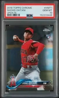 2018 Topps Chrome Update Shohei Ohtani Rookie #HMT1 PSA 10 - D2