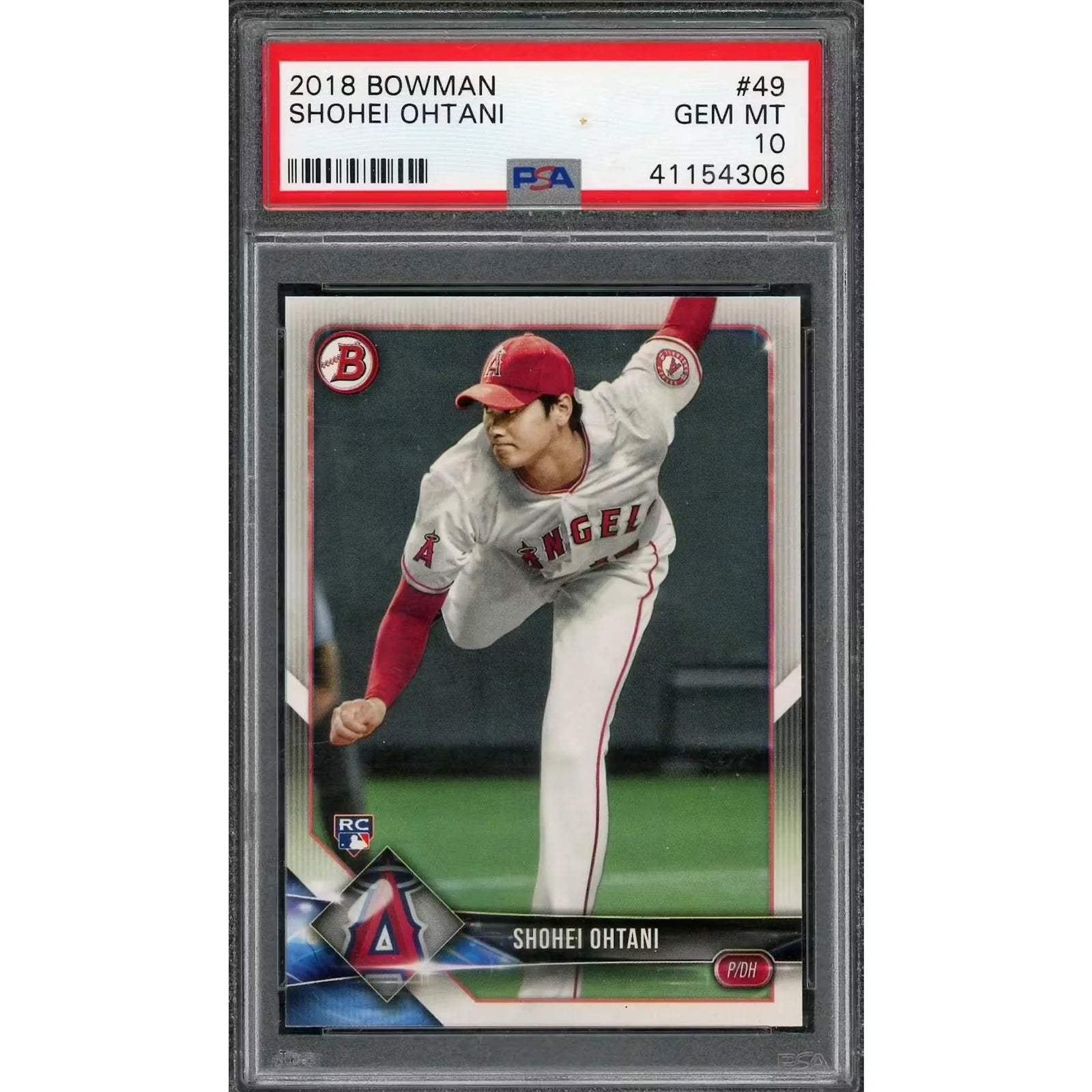 Shohei Ohtani 2018 Bowman Rookie Card #49 | PSA 10