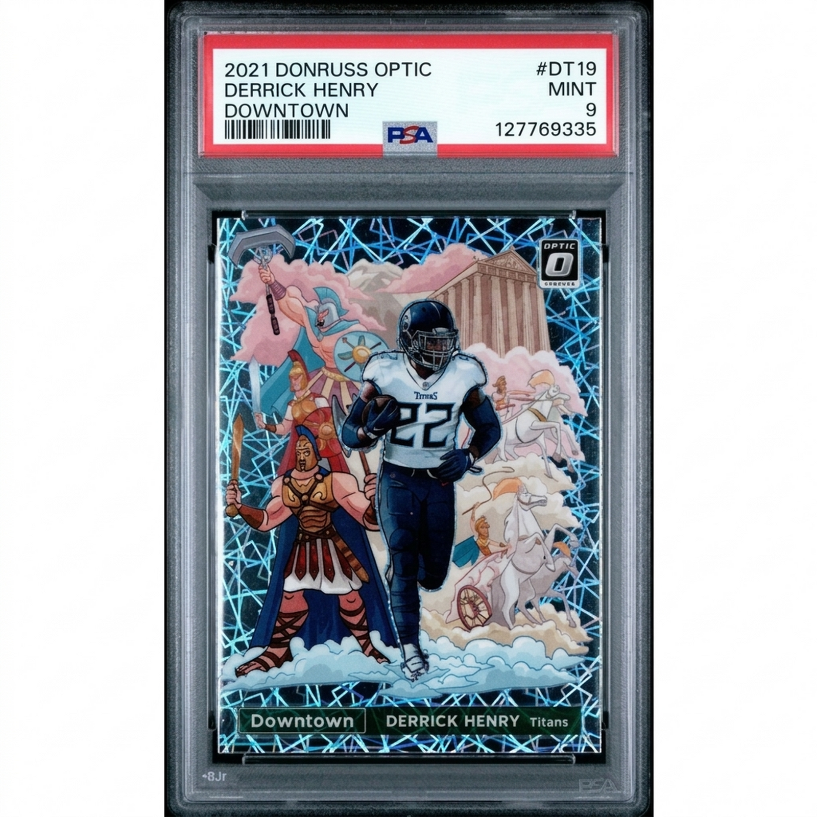 Derrick Henry 2021 Panini Donruss Optic Downtown #DT19 | PSA 9