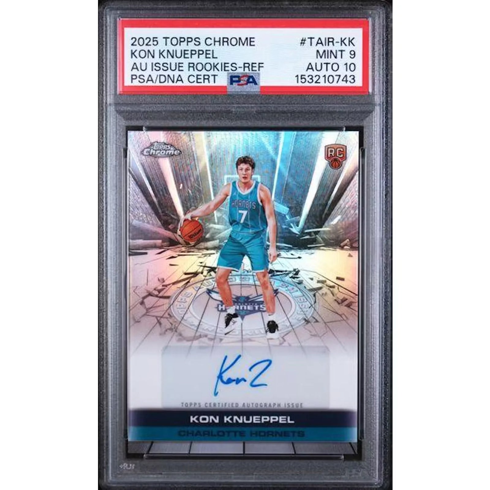 Kon Knueppel 2025-26 Topps Chrome Rookies Refractor | PSA 9