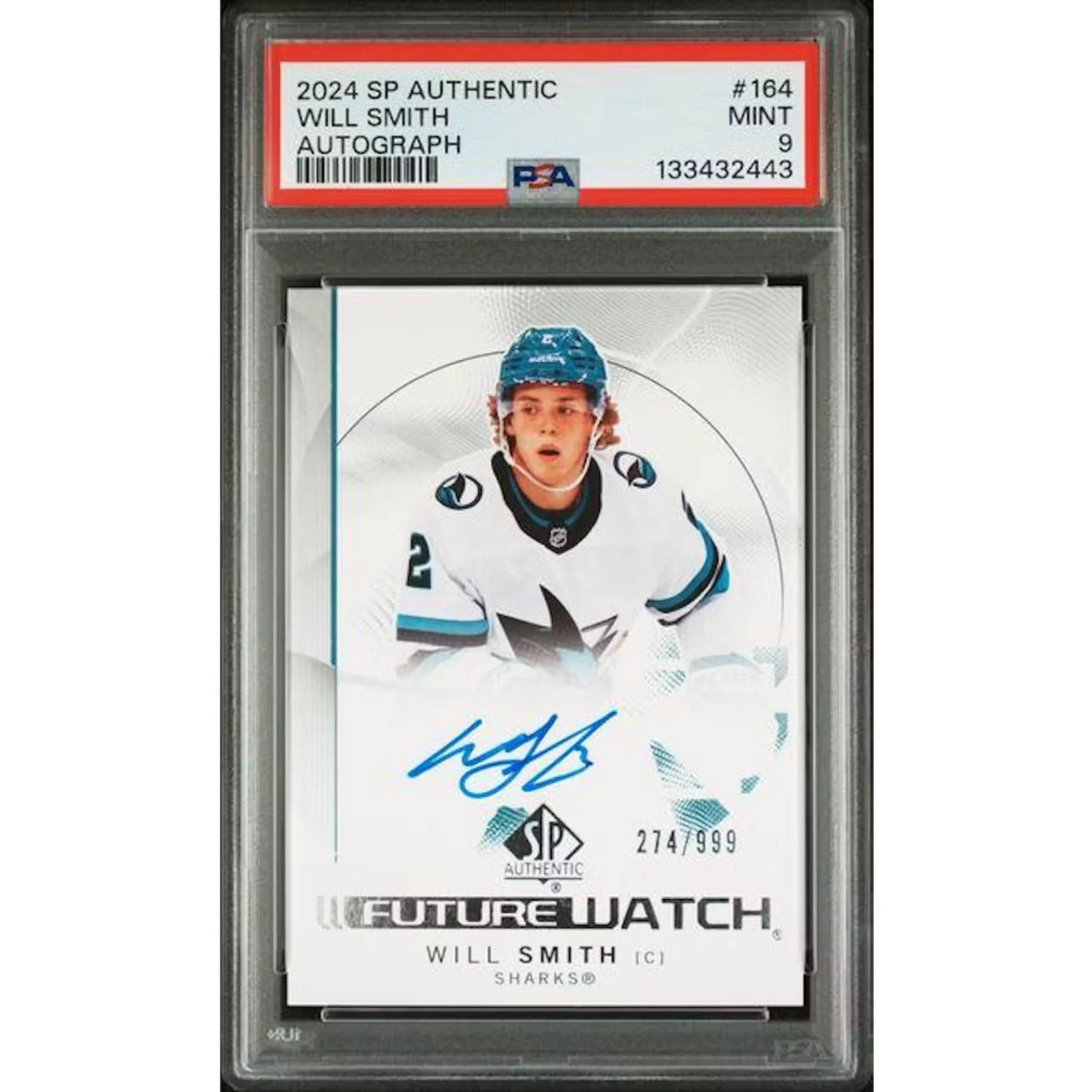 Will Smith Signed 2024 Upper Deck SP Authentic #164 Card | PSA 9