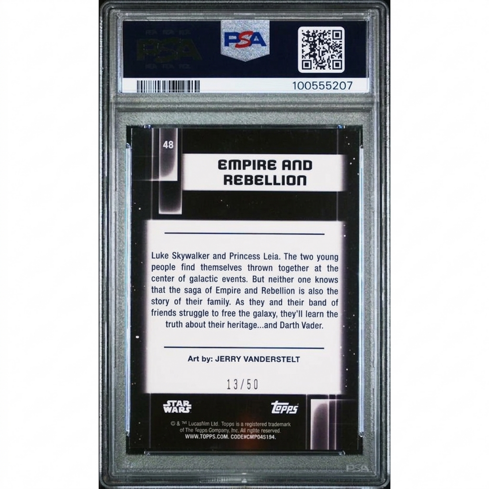 2021 Topps Chrome Galaxy Crushing the Rebels Mojo Card | PSA 10