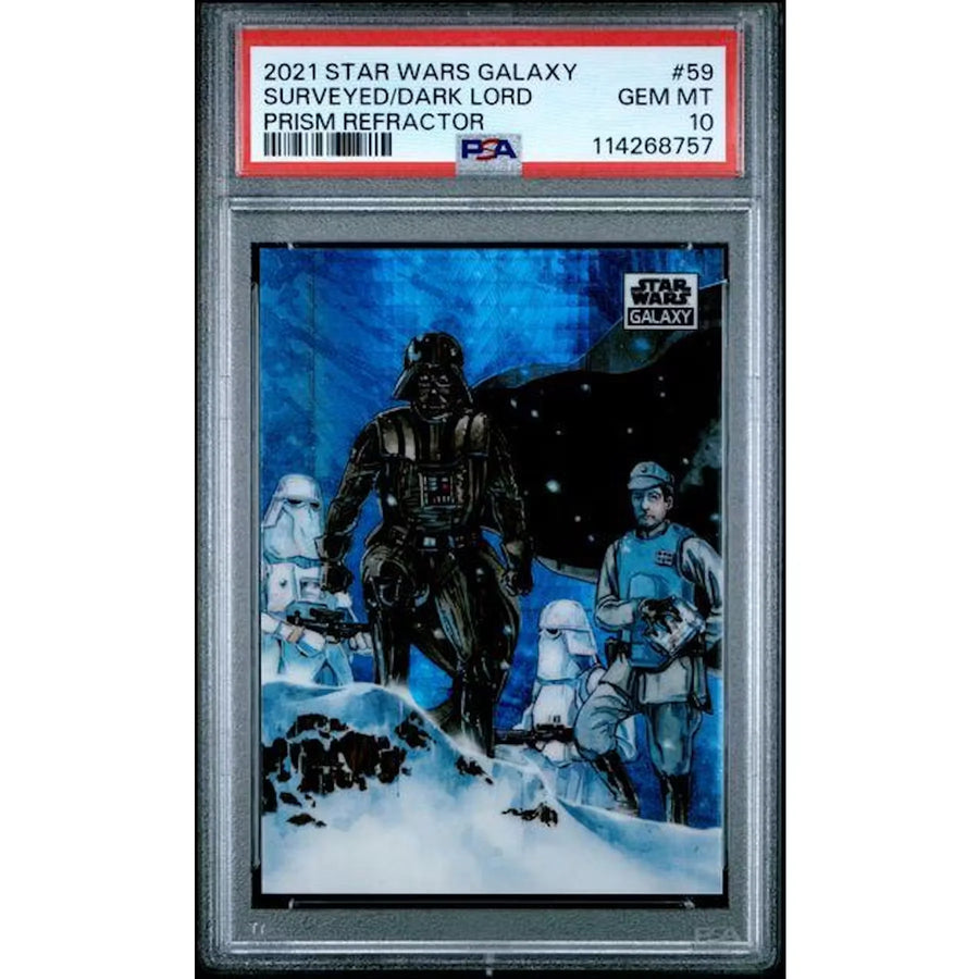 2021 Topps Chrome Galaxy Surveyed By The Dark Lord Prism Refractor/75 | PSA 10