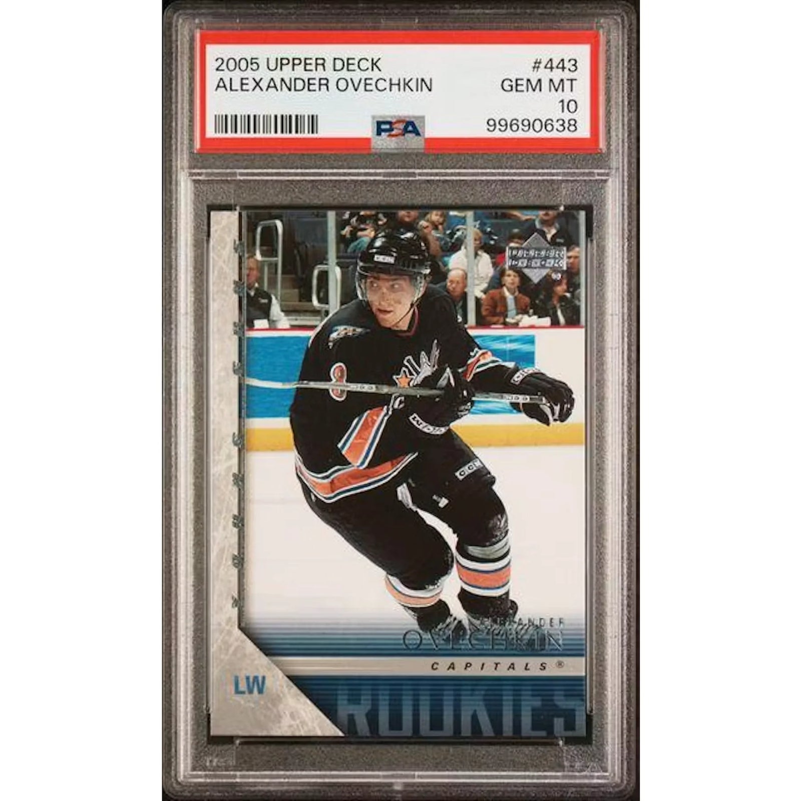 Alexander Ovechkin 2005-06 Upper Deck Young Guns Card | PSA 10