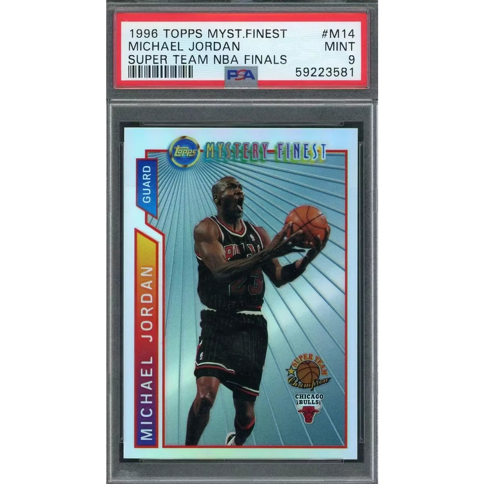 Michael Jordan 1996 Topps Mystery Finest #M14 Card | PSA 9
