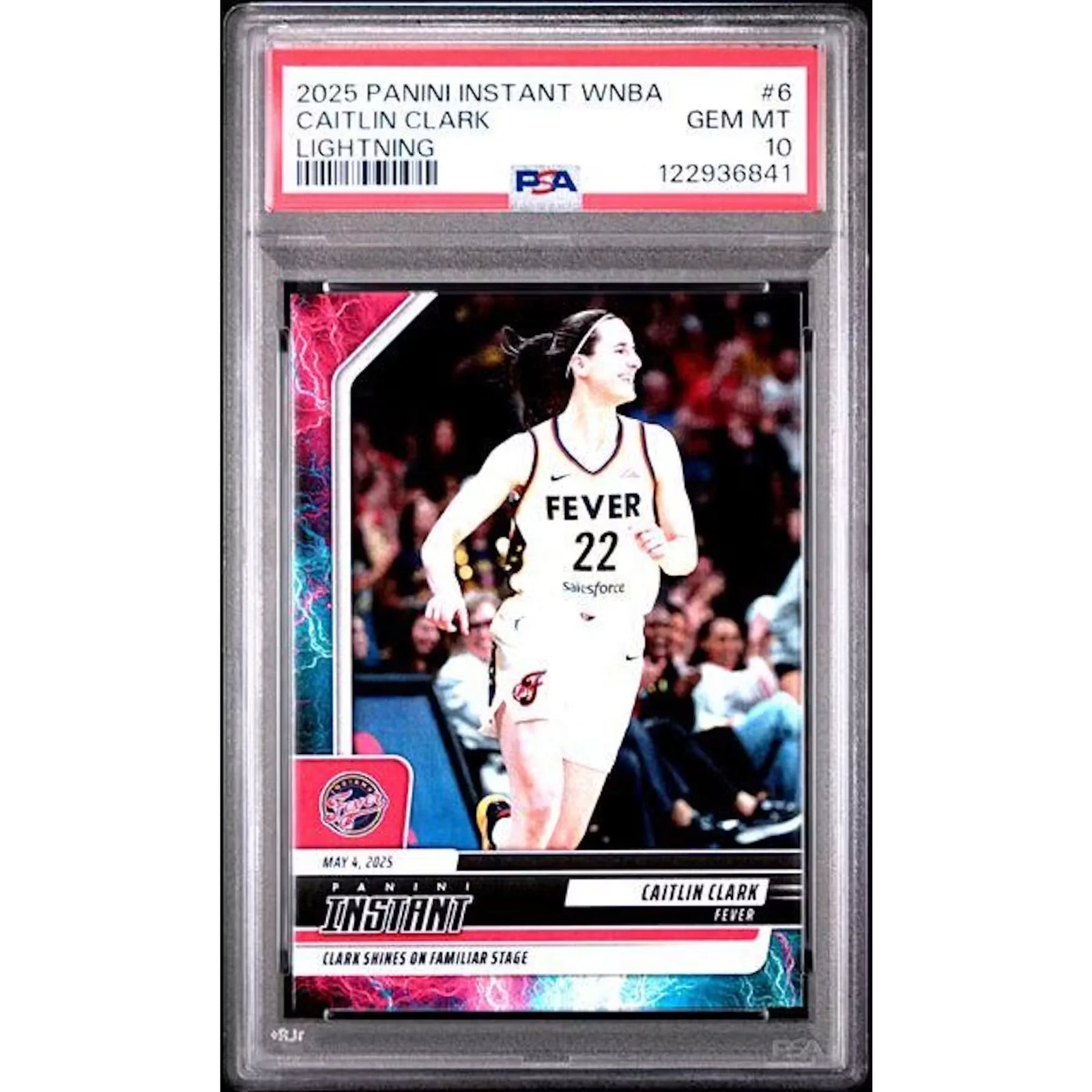 Caitlin Clark 2025 Panini Instant Lighting Card #6 | PSA 10