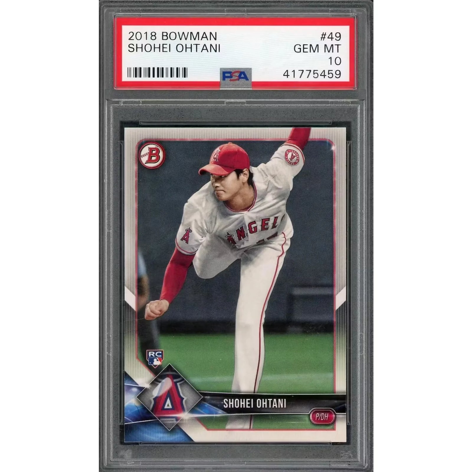 2018 Bowman Shohei Ohtani Rookie #49 PSA 10 - D2