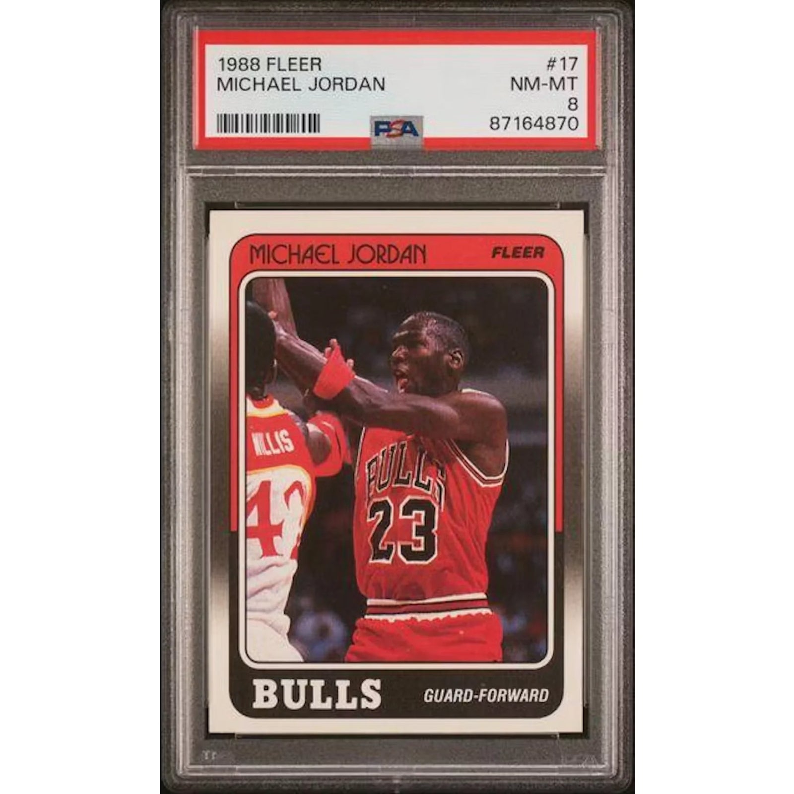 Michael Jordan 1988 Fleer #17 | PSA 8