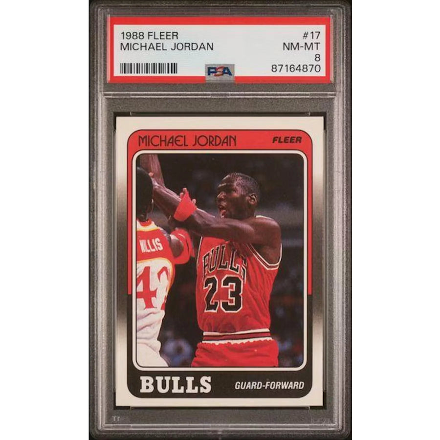 Michael Jordan 1988 Fleer #17 | PSA 8